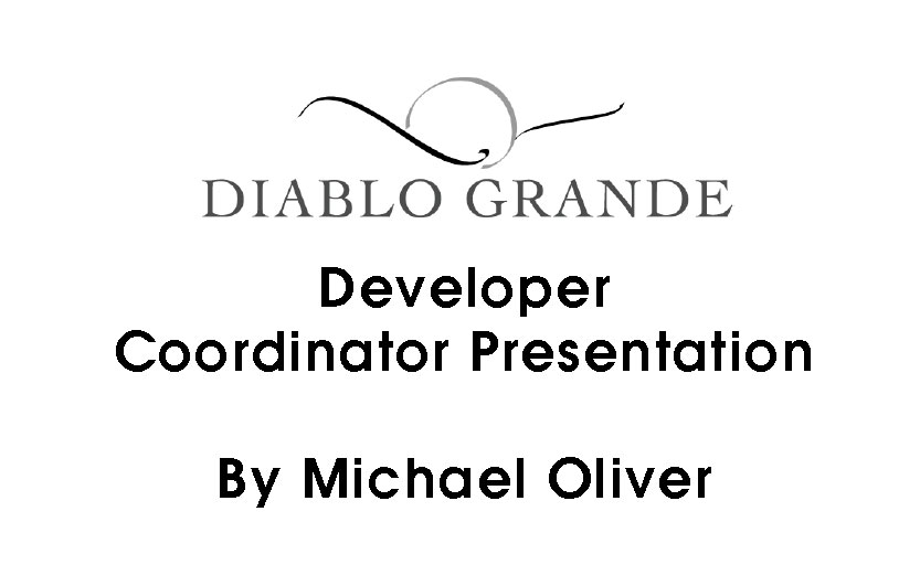 Developer Coordinator Presentation – Oct 11, 2023