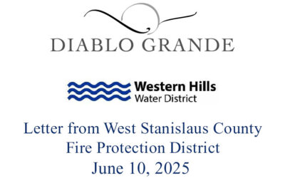 Letter from West Stanislaus County Fire Protection District 06/10/25