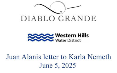 Letter from Assemblymember Juan Alanis to Karla Nemeth 06/05/25