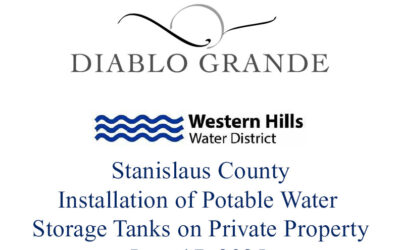 Installation of Potable Water Storage Tanks on Private Property