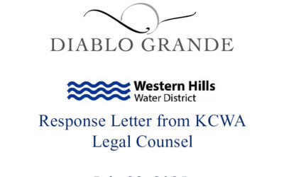 Response Letter from KCWA Legal Counsel