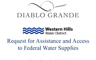Request for Assistance and Access to Federal Water Supplies
